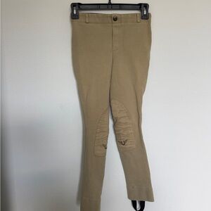 Devon-Aire Kids Riding Breeches Jodhpurs Tan Pull On Equestrian Pants Size 12